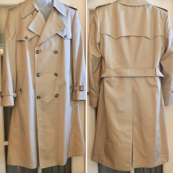 🆕 Christian Dior Men’s Trench Coat 42R - Picture 8 of 8